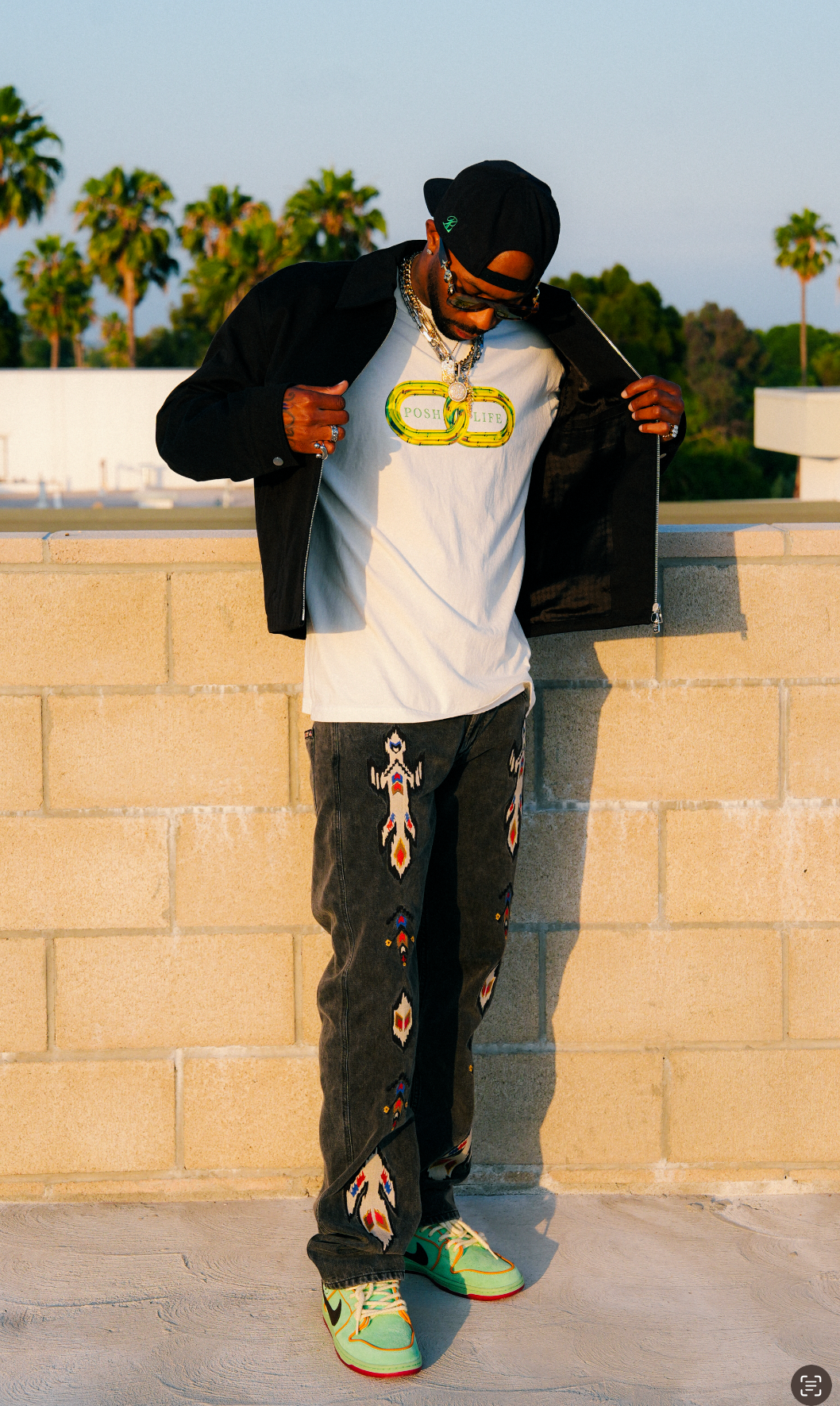 Black & Green Snapback Posh Life Shop