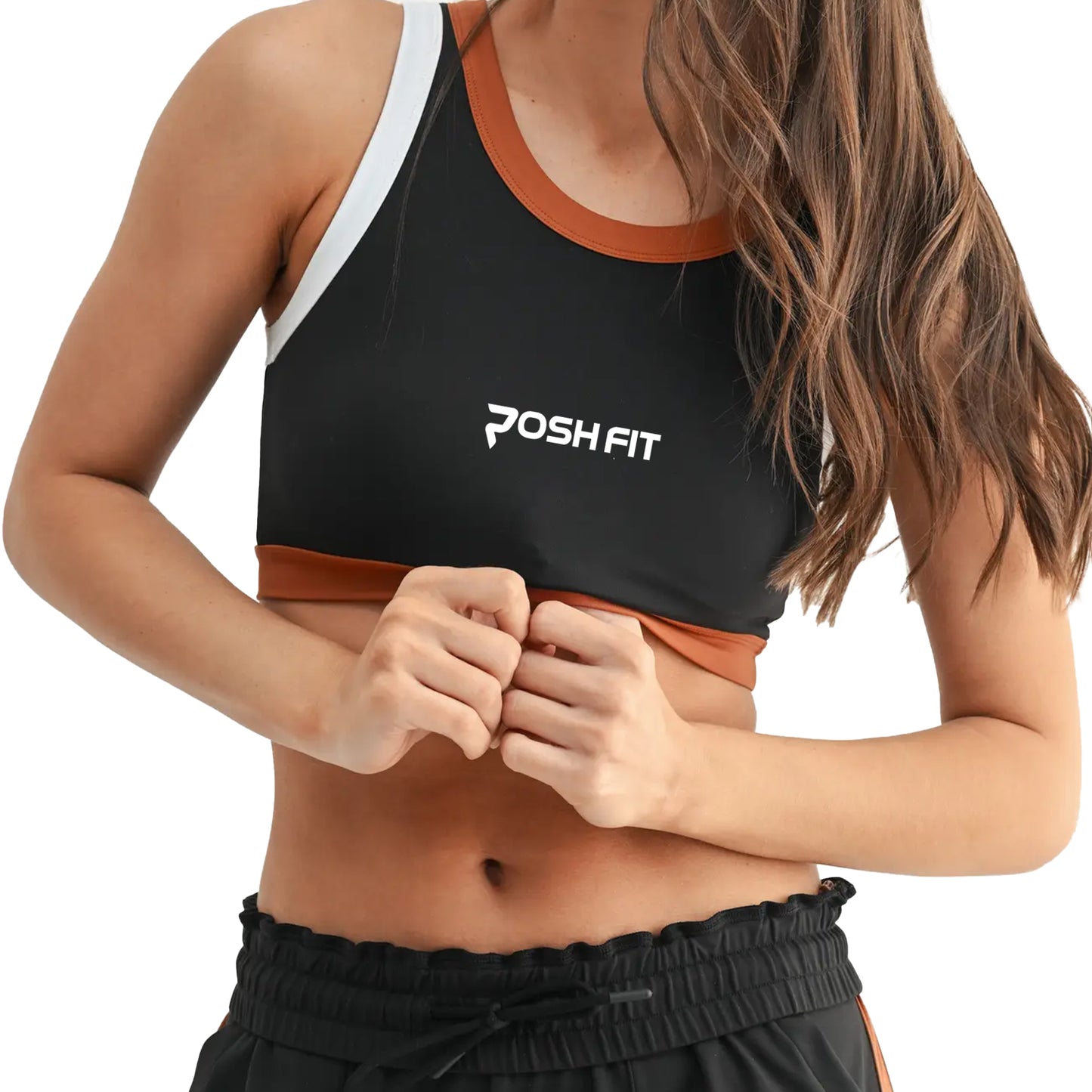 Womens Set - Tan & White Stripe Posh Life Shop