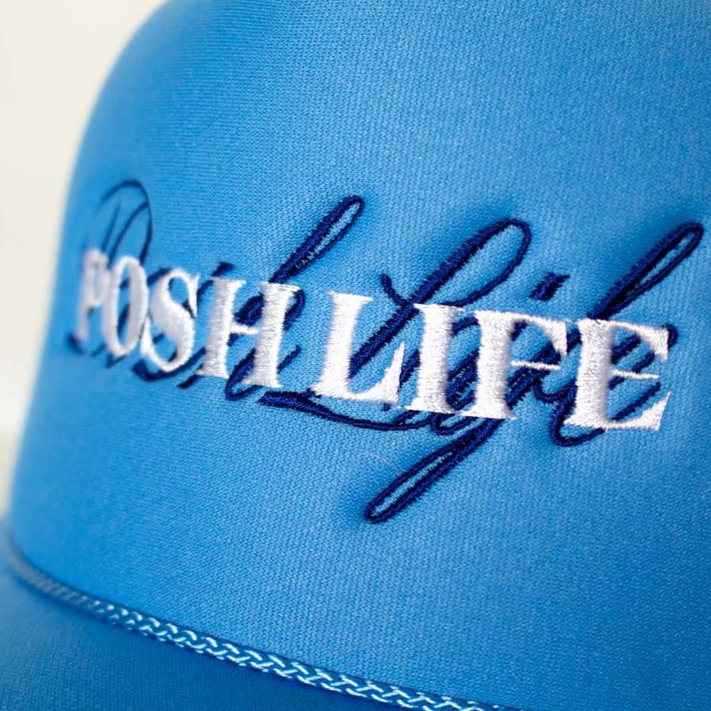 Sky Blue Trucker Hat Posh Life Shop
