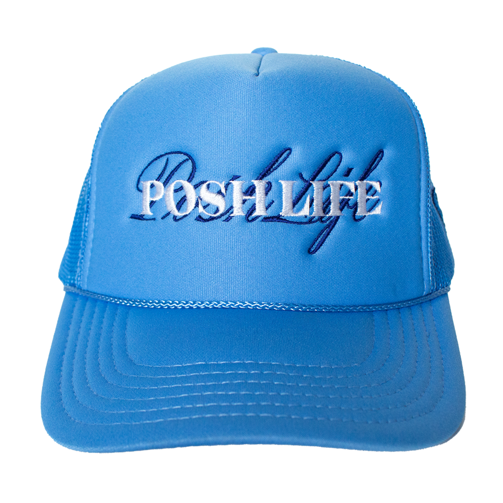 Sky Blue Trucker Hat Posh Life Shop