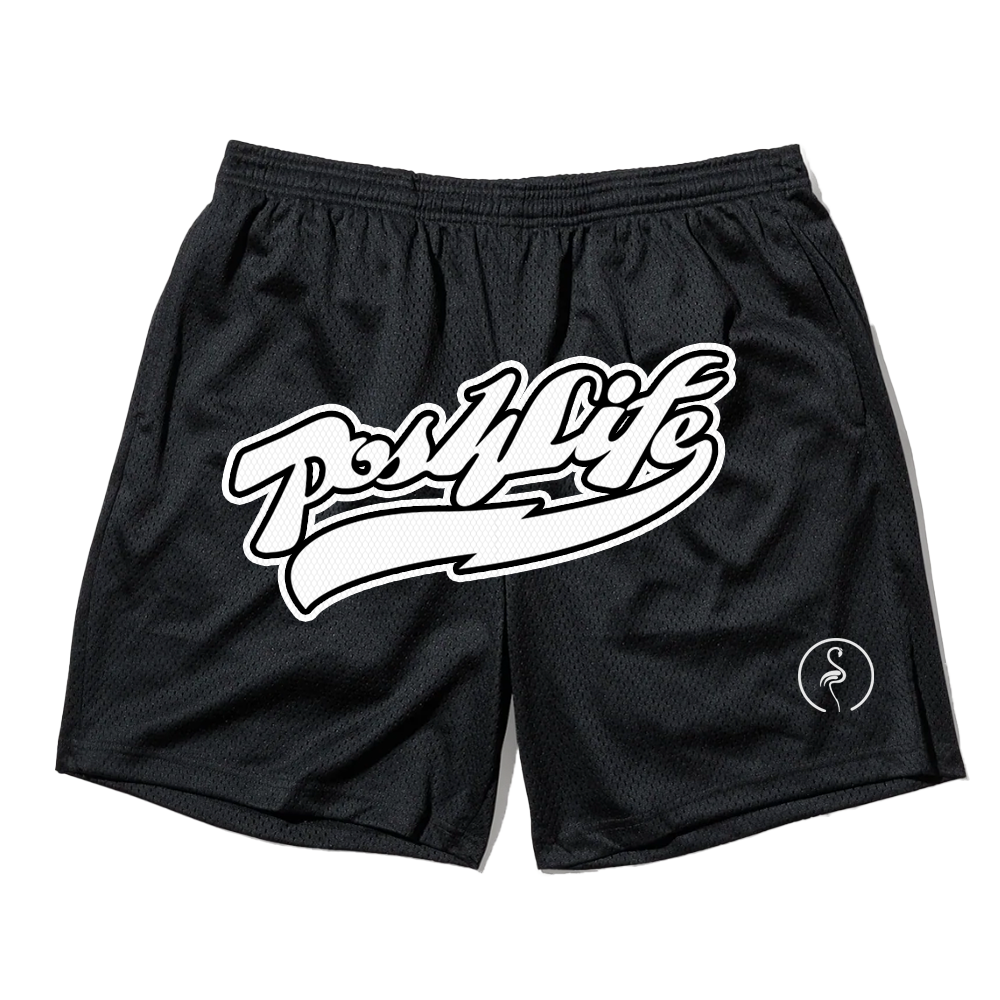 Mesh Shorts - Phantom Black Posh Life Shop