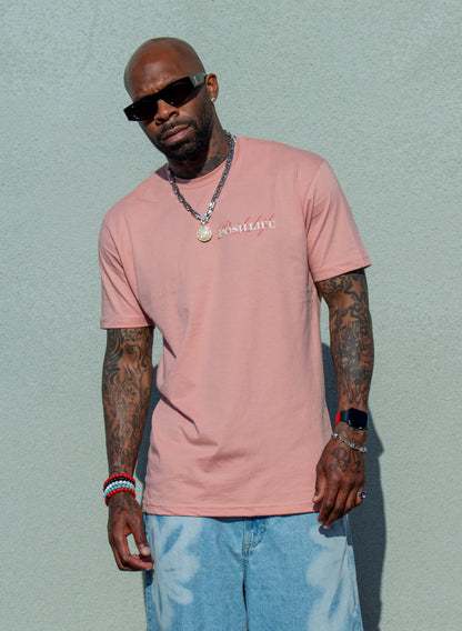 Posh Life T-Shirt - Dusty Rose