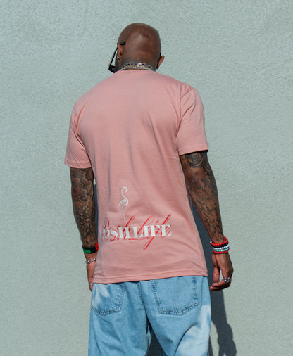 Posh Life T-Shirt - Dusty Rose