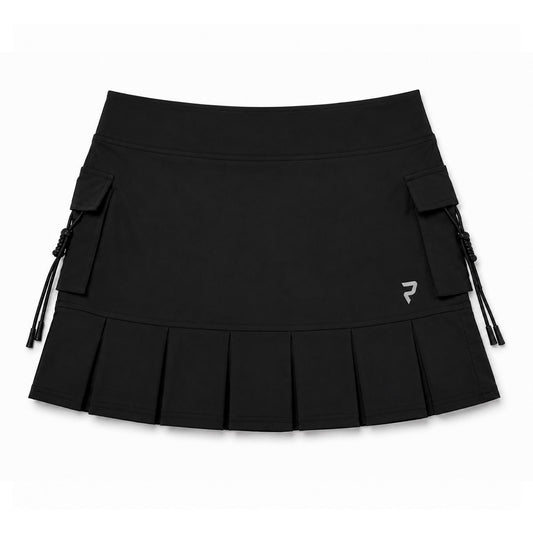 Pleated Cargo Skirt - Black Posh Life Shop