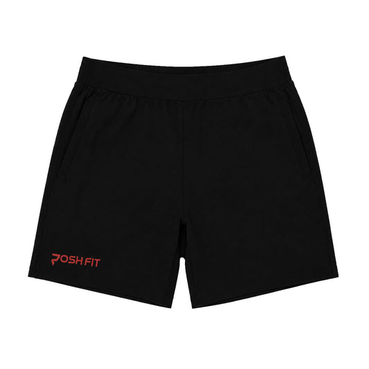 Mens Shorts - Black & Red Posh Life Shop