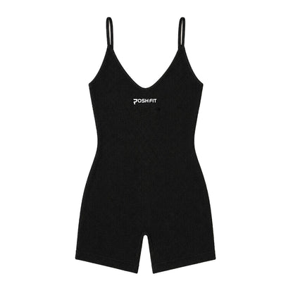Black Bodysuit Shorts Posh Life Shop