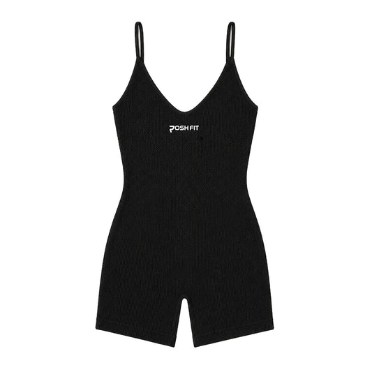 Black Bodysuit Shorts Posh Life Shop