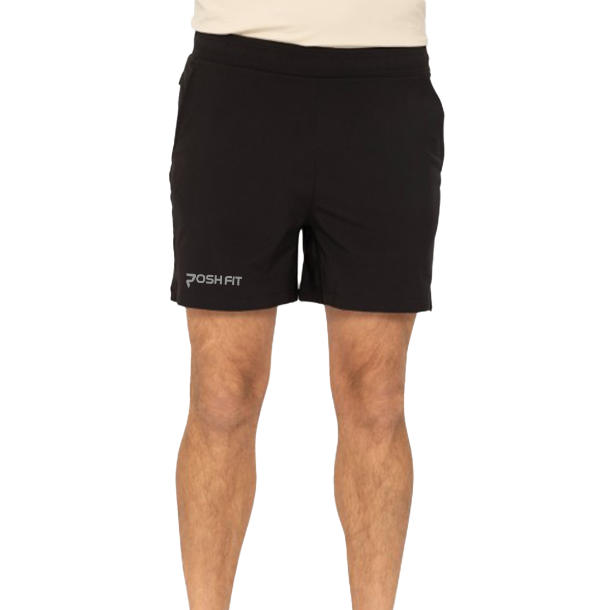 Mens Shorts - Black & Silver Posh Life Shop
