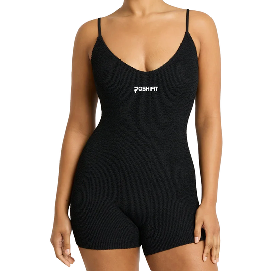 Black Bodysuit Shorts Posh Life Shop