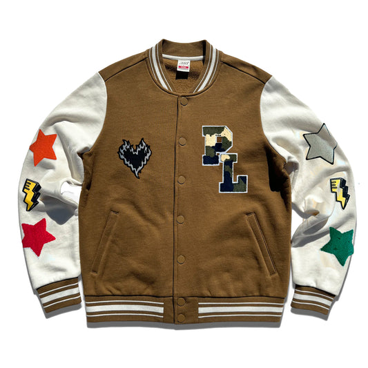 Varsity Sweater Jacket - Chestnut
