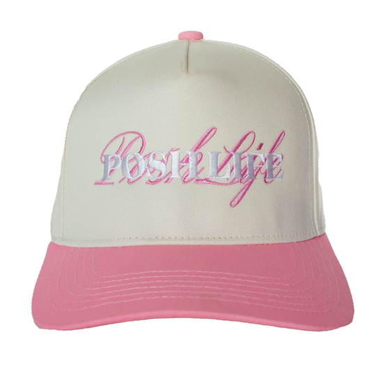 White & Pink Snapback